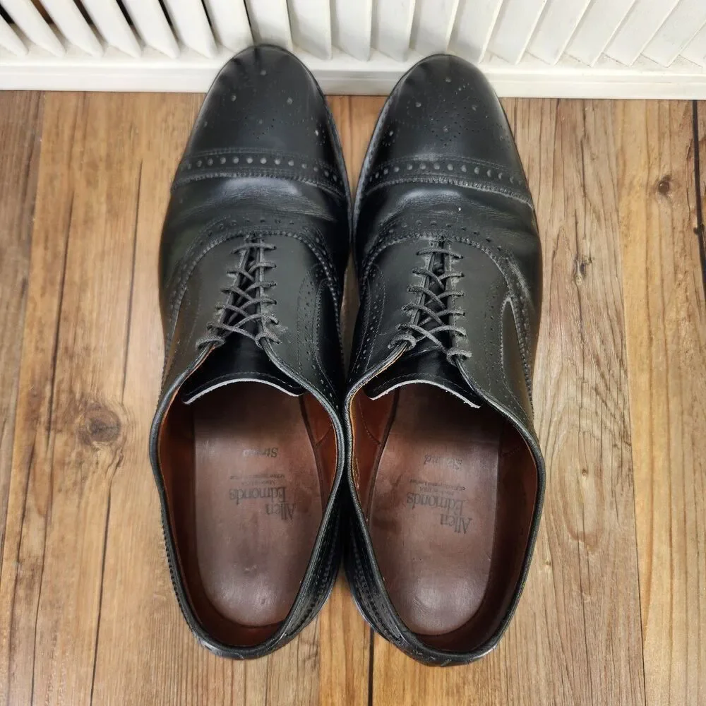 Allen Edmonds Strand Mens Sz 12 D Back Leather Cap Toe Oxfords Shoes Made In USA